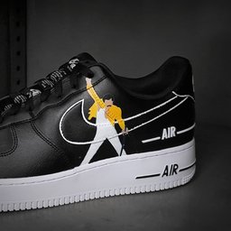 Cartoon Role Ninght Black   Custom Air Force 1 - view 2