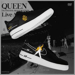 Cartoon Role Ninght Black   Custom Air Force 1 - view 4