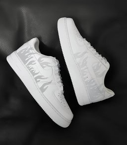 White Fire shine Custom Air Force 1 - view 5
