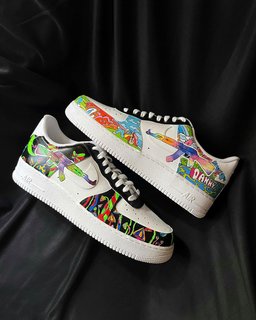Paradise Sunny Florescent Light Red Green Blue Custom Air Force 1 - view 7