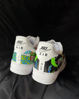 Paradise Sunny Florescent Light Red Green Blue Custom Air Force 1 - view 6