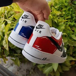 Red Blue Black Custom Air Force 1 - view 3