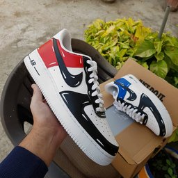 Red Blue Black Custom Air Force 1 - view 2