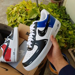 Red Blue Black Custom Air Force 1 - view 4