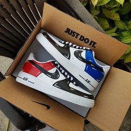 Red Blue Black Custom Air Force 1 - view 5