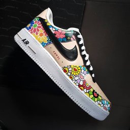 Flower Leopard Pattern Colorful Custom Air Force 1 - view 5