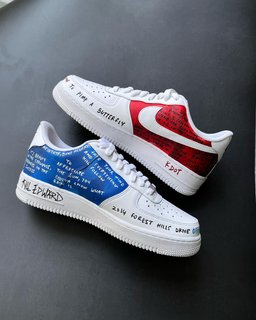 Cartoon Role Blue Red Custom Air Force 1 - view 3