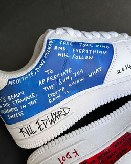 Cartoon Role Blue Red Custom Air Force 1 - view 5