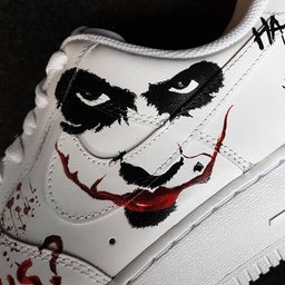 Ghost Black Red Custom Air Force 1 - view 2