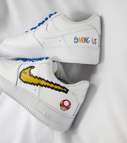 Cartoon Role Mushroom Yellow Custom Air Force 1 - view 4