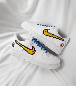 Cartoon Role Mushroom Yellow Custom Air Force 1