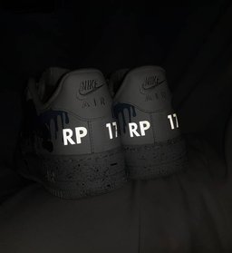 Cartoon Mouse Cat Dog Blue White Custom Air Force 1 - view 7