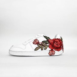 Embroidery Rose Red Blue Custom Nike Air Force 1 - view 3