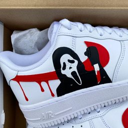 Grim Reaper Red Drip Custom Air Force 1 - view 3