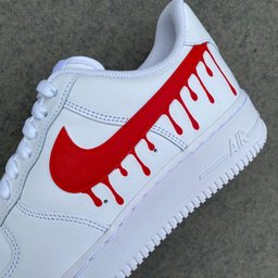Grim Reaper Red Drip Custom Air Force 1 - view 4