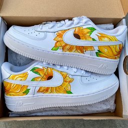 Vintage Van Gogh Sunflowers Custom Air Force 1 - view 2
