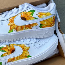 Vintage Van Gogh Sunflowers Custom Air Force 1 - view 3