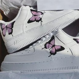 Black Pink Butterfly Custom Air Force 1