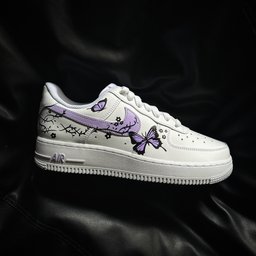 Purple Butterfly Thorns Custom Air Force 1 - view 2