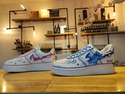 Lilo & Stitch Graffiti Couple Custom Air Force 1 - view 3