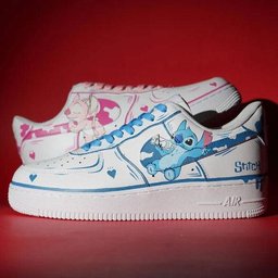 Lilo & Stitch Graffiti Couple Custom Air Force 1