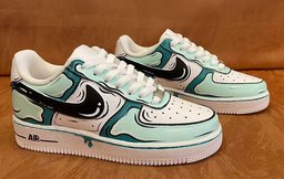 Mint Mambo Cartoon Custom Air Force 1 - view 2