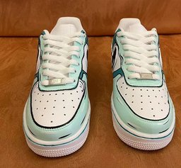 Mint Mambo Cartoon Custom Air Force 1 - view 3