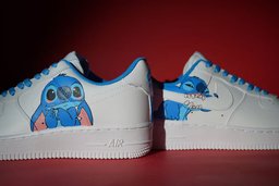 Stitch Graffiti Custom Air Force 1 - view 3