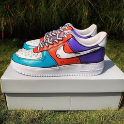 Color Graffiti line Custom Air Force 1 - view 2