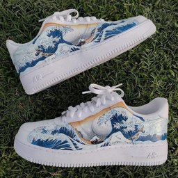 Waves Ukiyo-e Custom Air Force 1 - view 2