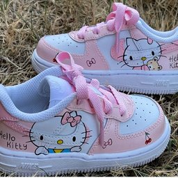 Baby Pink Hello Kitty Custom Air Force 1 - view 2