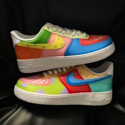 SpongeBob Cartoon Custom Air Force 1 - view 2