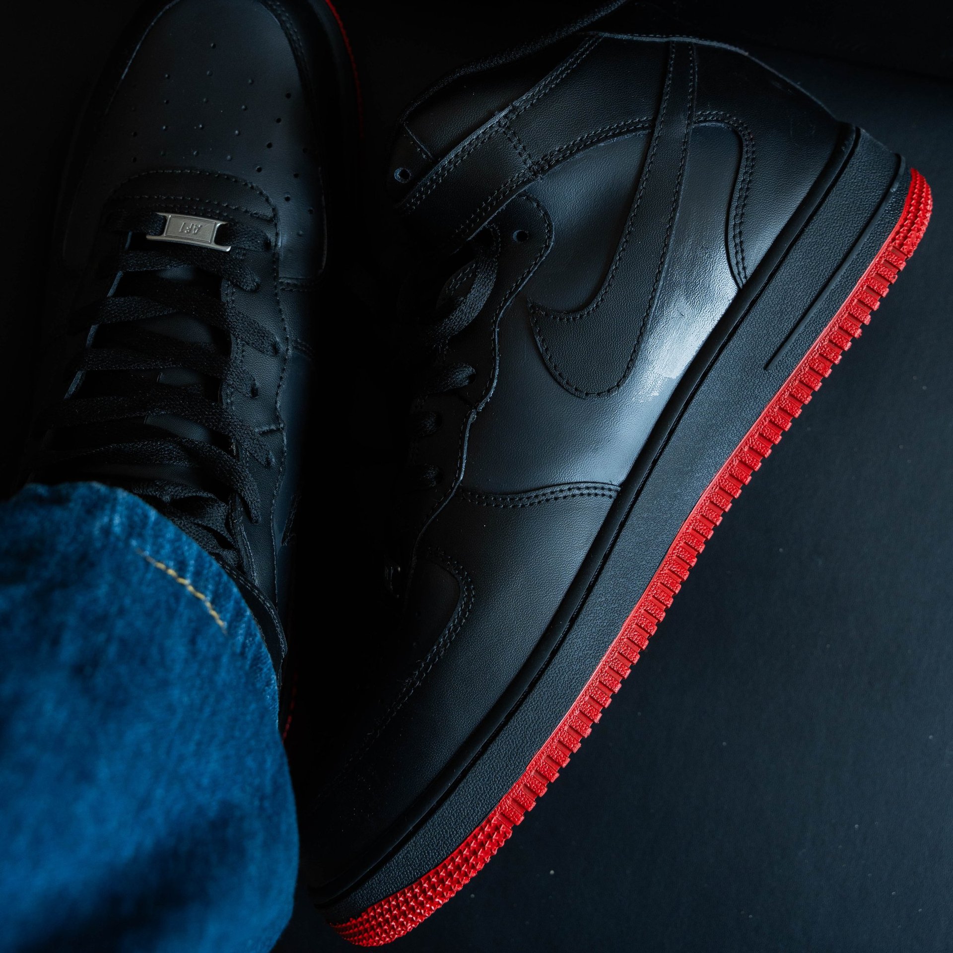 Earth Black Red Custom Air Force 1