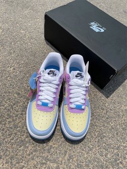 Color Stitching Rainbow Custom Air Force 1 - view 3