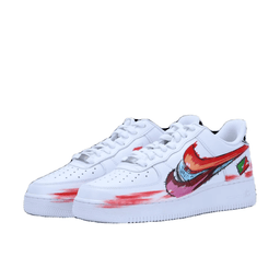 Three Swoosh Red Blue Purple Custom Air Force 1 - view 3