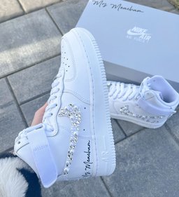 Pearl Crystal High Top Custom Air Force 1 - view 2