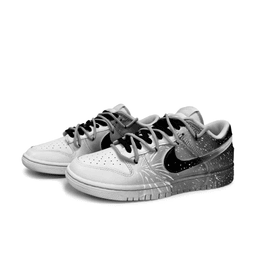 Extra Lace White Gray Gradient Custom Air Force 1 - view 3