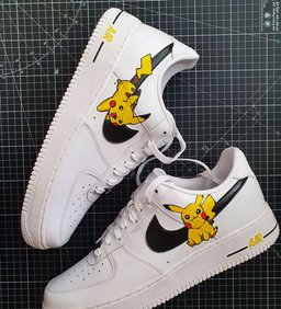 Pikachu Graffiti Custom Air Force 1 - view 2