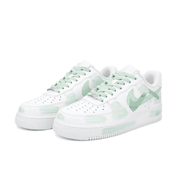 Mint Green Broken Swoosh Custom Air Force 1 - view 3