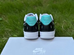 Custom Air Force 1 Blue Black Cartoon - view 2