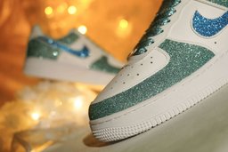 Retro Pearlescent Green Custom Air Force 1 - view 2
