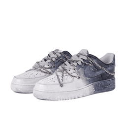 Metal Chain White Black Gradient Custom Air Force 1 - view 3