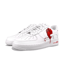 Heart Bloody Red Custom Air Force 1 - view 3