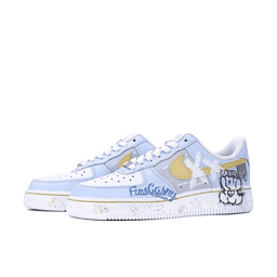 Cartoon Dog Blue Custom Air Force 1 - view 3
