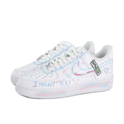 Simple Figure Purple Blue Custom Air Force 1 - view 3