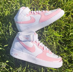 Baby Pink Graffiti Personal Gifts Custom Air Force 1 - view 2