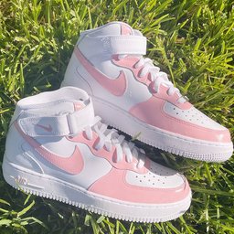 Baby Pink Graffiti Personal Gifts Custom Air Force 1