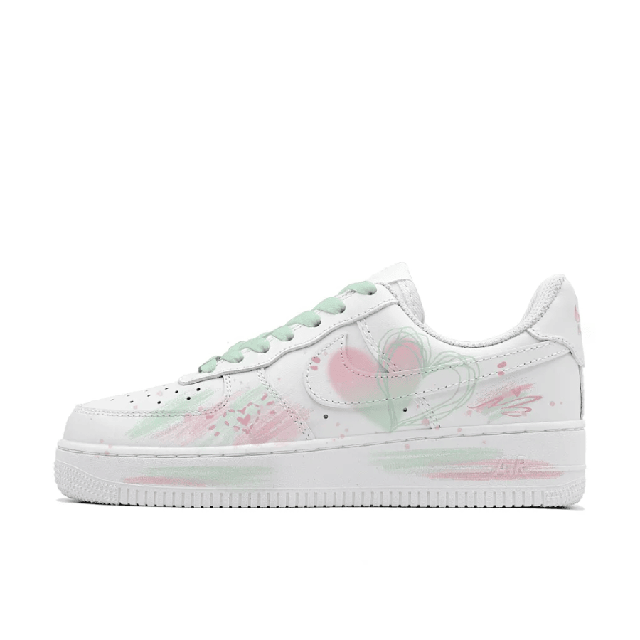 Light Green Pink Heat Custom Air Force 1