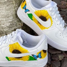 Sunflower Butterfly Custom Air Force 1 - view 2