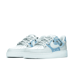 Extra Lace Snowflake Blue Custom Air Force 1 - view 3